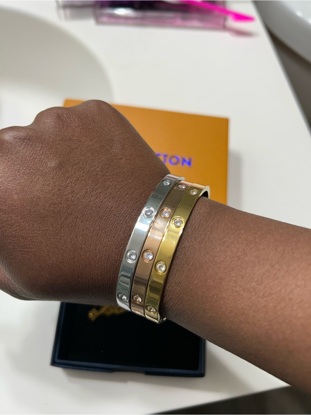 Diamond bracelet set - Picture 2 of 5